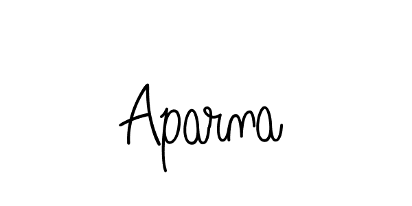 You should practise on your own different ways (Angelique-Rose-font-FFP) to write your name (Aparna) in signature. don't let someone else do it for you. Aparna signature style 5 images and pictures png