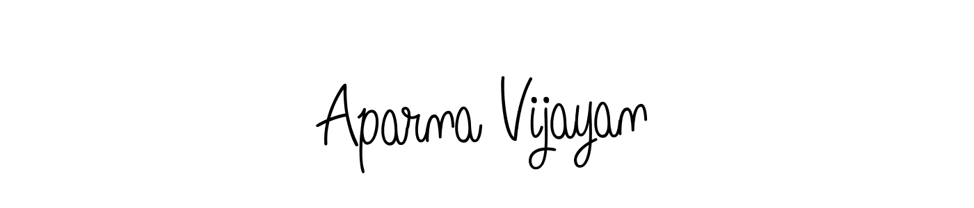 Create a beautiful signature design for name Aparna Vijayan. With this signature (Angelique-Rose-font-FFP) fonts, you can make a handwritten signature for free. Aparna Vijayan signature style 5 images and pictures png