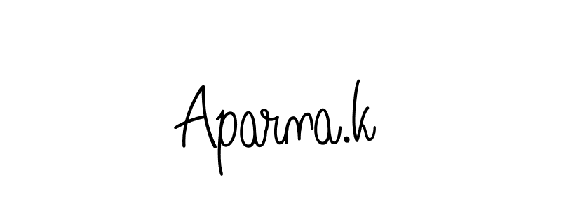 Here are the top 10 professional signature styles for the name Aparna.k. These are the best autograph styles you can use for your name. Aparna.k signature style 5 images and pictures png