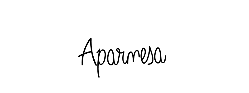 Design your own signature with our free online signature maker. With this signature software, you can create a handwritten (Angelique-Rose-font-FFP) signature for name Aparnesa. Aparnesa signature style 5 images and pictures png