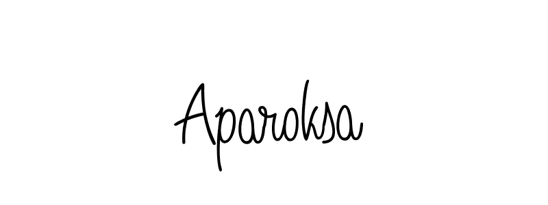 The best way (Angelique-Rose-font-FFP) to make a short signature is to pick only two or three words in your name. The name Aparoksa include a total of six letters. For converting this name. Aparoksa signature style 5 images and pictures png