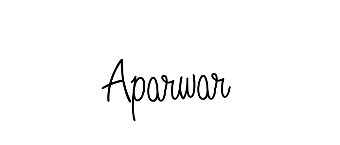Design your own signature with our free online signature maker. With this signature software, you can create a handwritten (Angelique-Rose-font-FFP) signature for name Aparwar. Aparwar signature style 5 images and pictures png