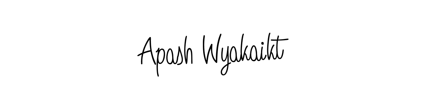 Also we have Apash Wyakaikt name is the best signature style. Create professional handwritten signature collection using Angelique-Rose-font-FFP autograph style. Apash Wyakaikt signature style 5 images and pictures png