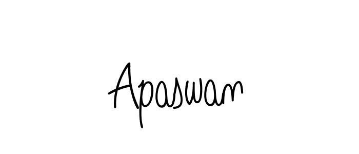 Create a beautiful signature design for name Apaswan. With this signature (Angelique-Rose-font-FFP) fonts, you can make a handwritten signature for free. Apaswan signature style 5 images and pictures png