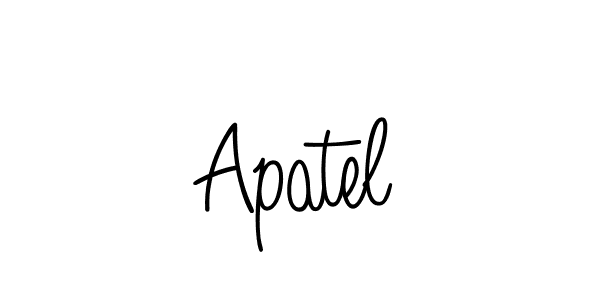 How to Draw Apatel signature style? Angelique-Rose-font-FFP is a latest design signature styles for name Apatel. Apatel signature style 5 images and pictures png