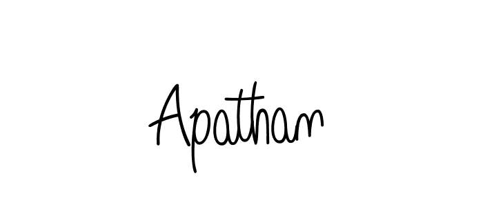 You should practise on your own different ways (Angelique-Rose-font-FFP) to write your name (Apathan) in signature. don't let someone else do it for you. Apathan signature style 5 images and pictures png