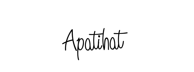 You can use this online signature creator to create a handwritten signature for the name Apatihat. This is the best online autograph maker. Apatihat signature style 5 images and pictures png