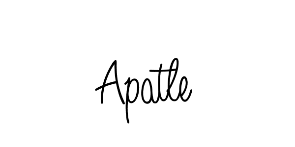 How to Draw Apatle signature style? Angelique-Rose-font-FFP is a latest design signature styles for name Apatle. Apatle signature style 5 images and pictures png