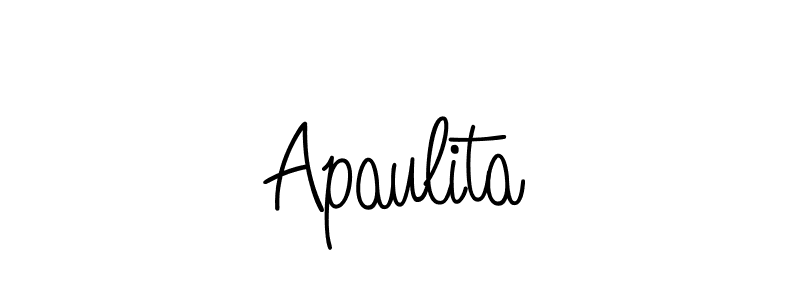 Once you've used our free online signature maker to create your best signature Angelique-Rose-font-FFP style, it's time to enjoy all of the benefits that Apaulita name signing documents. Apaulita signature style 5 images and pictures png
