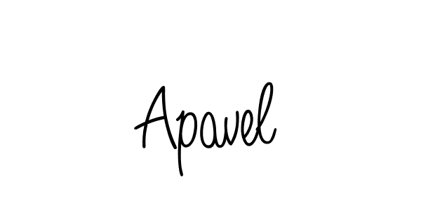 The best way (Angelique-Rose-font-FFP) to make a short signature is to pick only two or three words in your name. The name Apavel include a total of six letters. For converting this name. Apavel signature style 5 images and pictures png