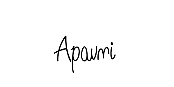 Create a beautiful signature design for name Apavni. With this signature (Angelique-Rose-font-FFP) fonts, you can make a handwritten signature for free. Apavni signature style 5 images and pictures png