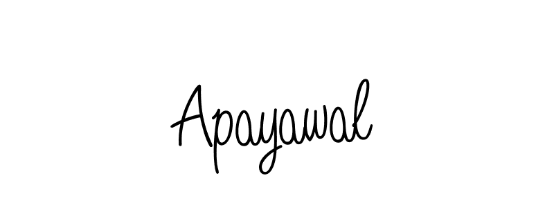 Design your own signature with our free online signature maker. With this signature software, you can create a handwritten (Angelique-Rose-font-FFP) signature for name Apayawal. Apayawal signature style 5 images and pictures png