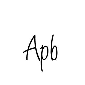 Create a beautiful signature design for name Apb. With this signature (Angelique-Rose-font-FFP) fonts, you can make a handwritten signature for free. Apb signature style 5 images and pictures png