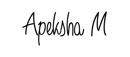 How to Draw Apeksha M signature style? Angelique-Rose-font-FFP is a latest design signature styles for name Apeksha M. Apeksha M signature style 5 images and pictures png