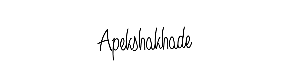 How to make Apekshakhade signature? Angelique-Rose-font-FFP is a professional autograph style. Create handwritten signature for Apekshakhade name. Apekshakhade signature style 5 images and pictures png