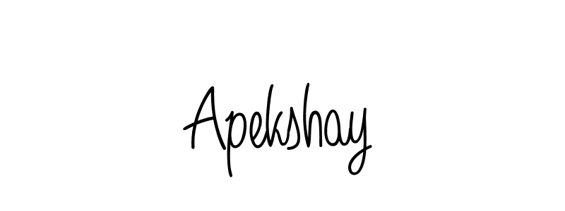 The best way (Angelique-Rose-font-FFP) to make a short signature is to pick only two or three words in your name. The name Apekshay include a total of six letters. For converting this name. Apekshay signature style 5 images and pictures png