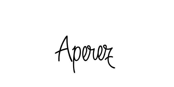 Once you've used our free online signature maker to create your best signature Angelique-Rose-font-FFP style, it's time to enjoy all of the benefits that Aperez name signing documents. Aperez signature style 5 images and pictures png