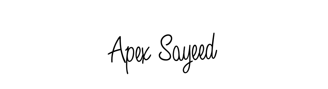 How to make Apex Sayeed signature? Angelique-Rose-font-FFP is a professional autograph style. Create handwritten signature for Apex Sayeed name. Apex Sayeed signature style 5 images and pictures png