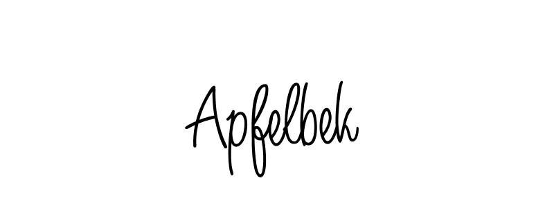 Best and Professional Signature Style for Apfelbek. Angelique-Rose-font-FFP Best Signature Style Collection. Apfelbek signature style 5 images and pictures png