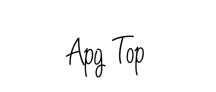 How to Draw Apg Top signature style? Angelique-Rose-font-FFP is a latest design signature styles for name Apg Top. Apg Top signature style 5 images and pictures png