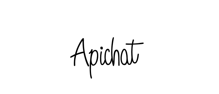 How to make Apichat signature? Angelique-Rose-font-FFP is a professional autograph style. Create handwritten signature for Apichat name. Apichat signature style 5 images and pictures png