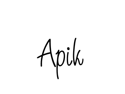 Apik stylish signature style. Best Handwritten Sign (Angelique-Rose-font-FFP) for my name. Handwritten Signature Collection Ideas for my name Apik. Apik signature style 5 images and pictures png