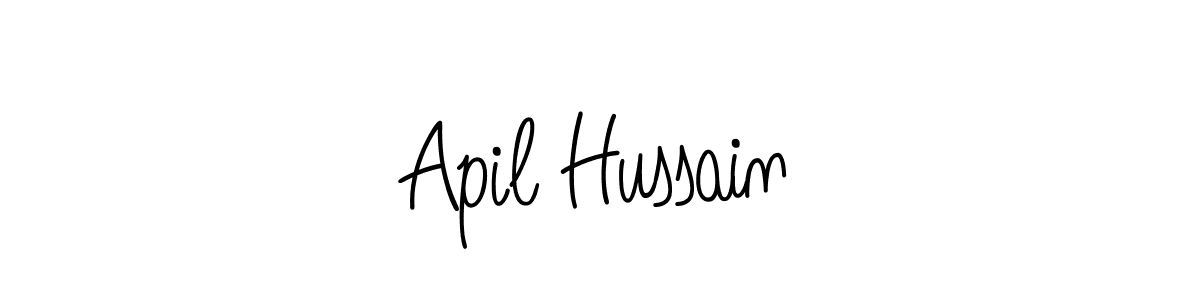Also we have Apil Hussain name is the best signature style. Create professional handwritten signature collection using Angelique-Rose-font-FFP autograph style. Apil Hussain signature style 5 images and pictures png