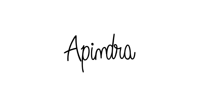 Make a beautiful signature design for name Apindra. With this signature (Angelique-Rose-font-FFP) style, you can create a handwritten signature for free. Apindra signature style 5 images and pictures png