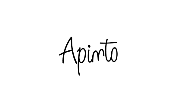 Use a signature maker to create a handwritten signature online. With this signature software, you can design (Angelique-Rose-font-FFP) your own signature for name Apinto. Apinto signature style 5 images and pictures png