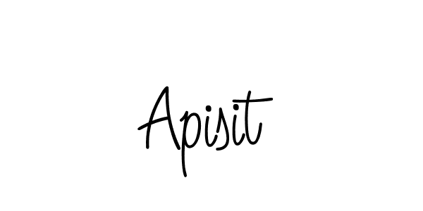 You should practise on your own different ways (Angelique-Rose-font-FFP) to write your name (Apisit) in signature. don't let someone else do it for you. Apisit signature style 5 images and pictures png