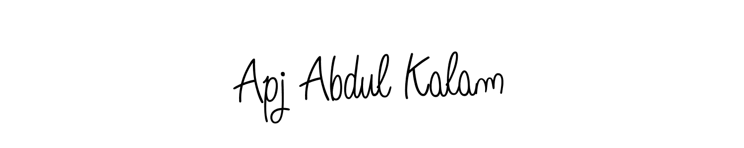 Use a signature maker to create a handwritten signature online. With this signature software, you can design (Angelique-Rose-font-FFP) your own signature for name Apj Abdul Kalam. Apj Abdul Kalam signature style 5 images and pictures png