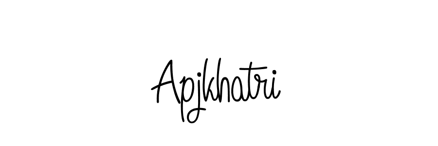 Also we have Apjkhatri name is the best signature style. Create professional handwritten signature collection using Angelique-Rose-font-FFP autograph style. Apjkhatri signature style 5 images and pictures png