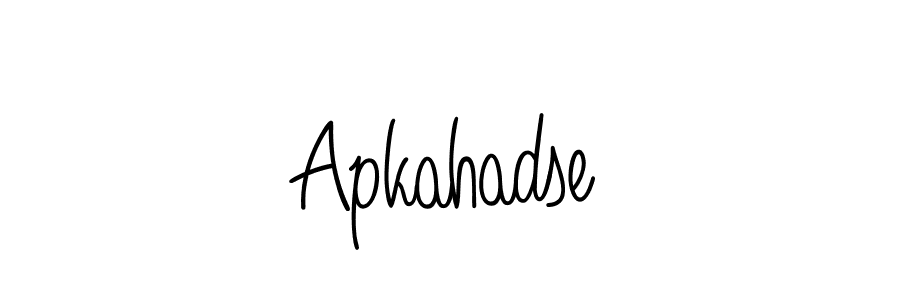 Make a beautiful signature design for name Apkahadse. With this signature (Angelique-Rose-font-FFP) style, you can create a handwritten signature for free. Apkahadse signature style 5 images and pictures png