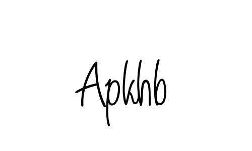 Apkhb stylish signature style. Best Handwritten Sign (Angelique-Rose-font-FFP) for my name. Handwritten Signature Collection Ideas for my name Apkhb. Apkhb signature style 5 images and pictures png