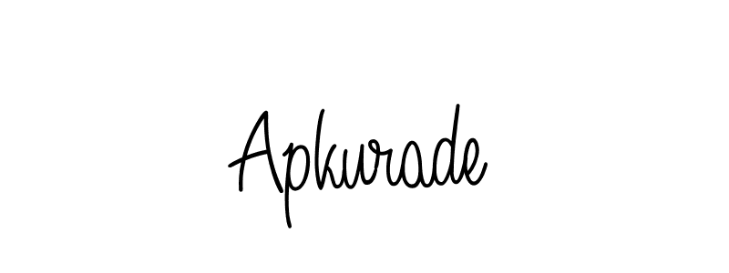 Make a beautiful signature design for name Apkurade. Use this online signature maker to create a handwritten signature for free. Apkurade signature style 5 images and pictures png