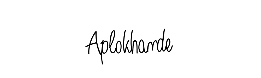 It looks lik you need a new signature style for name Aplokhande. Design unique handwritten (Angelique-Rose-font-FFP) signature with our free signature maker in just a few clicks. Aplokhande signature style 5 images and pictures png