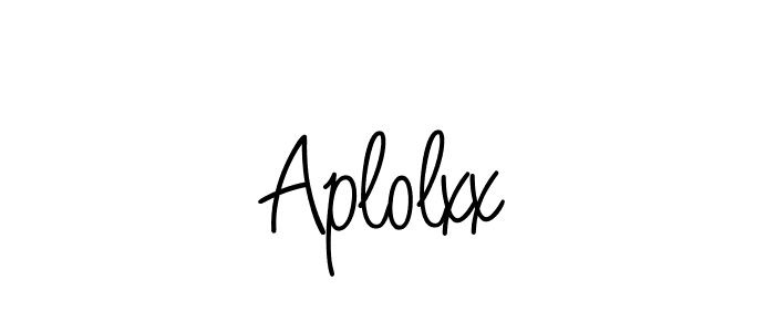 How to Draw Aplolxx signature style? Angelique-Rose-font-FFP is a latest design signature styles for name Aplolxx. Aplolxx signature style 5 images and pictures png