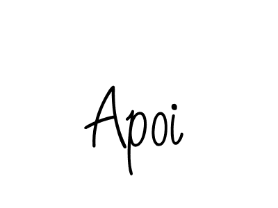 The best way (Angelique-Rose-font-FFP) to make a short signature is to pick only two or three words in your name. The name Apoi include a total of six letters. For converting this name. Apoi signature style 5 images and pictures png