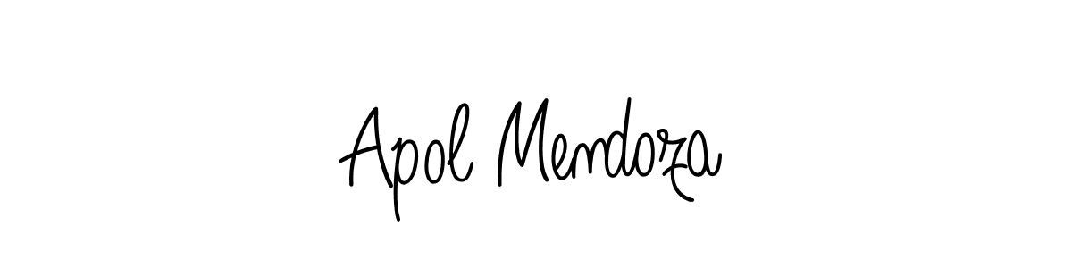 Check out images of Autograph of Apol Mendoza name. Actor Apol Mendoza Signature Style. Angelique-Rose-font-FFP is a professional sign style online. Apol Mendoza signature style 5 images and pictures png