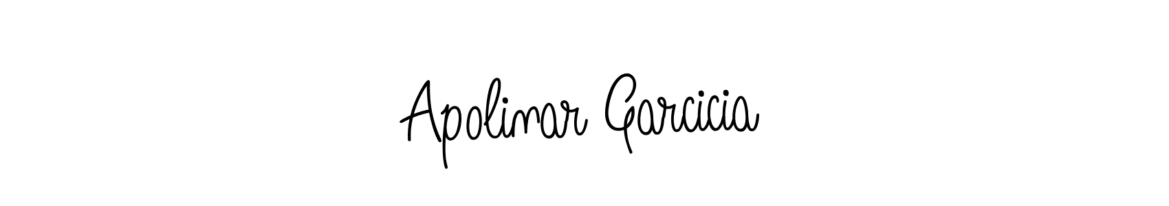 Use a signature maker to create a handwritten signature online. With this signature software, you can design (Angelique-Rose-font-FFP) your own signature for name Apolinar Garcicia. Apolinar Garcicia signature style 5 images and pictures png