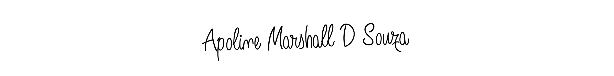 How to Draw Apoline Marshall D Souza signature style? Angelique-Rose-font-FFP is a latest design signature styles for name Apoline Marshall D Souza. Apoline Marshall D Souza signature style 5 images and pictures png