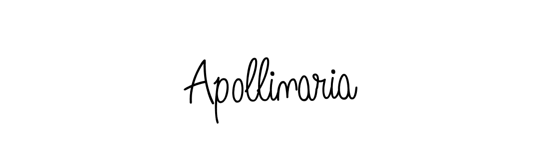 How to make Apollinaria name signature. Use Angelique-Rose-font-FFP style for creating short signs online. This is the latest handwritten sign. Apollinaria signature style 5 images and pictures png