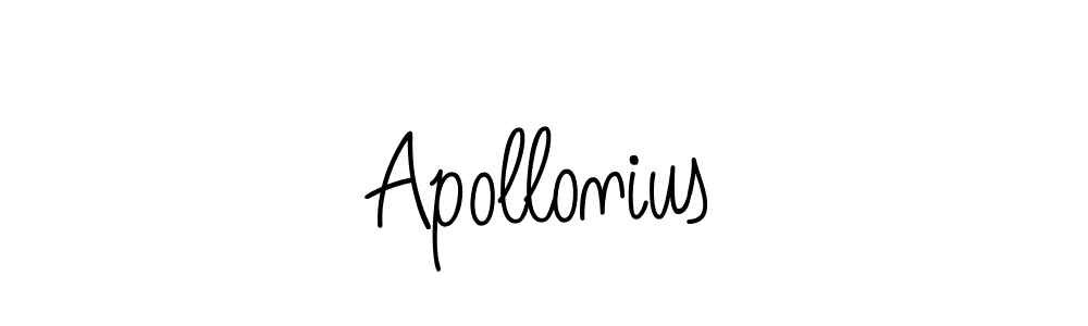 Use a signature maker to create a handwritten signature online. With this signature software, you can design (Angelique-Rose-font-FFP) your own signature for name Apollonius. Apollonius signature style 5 images and pictures png