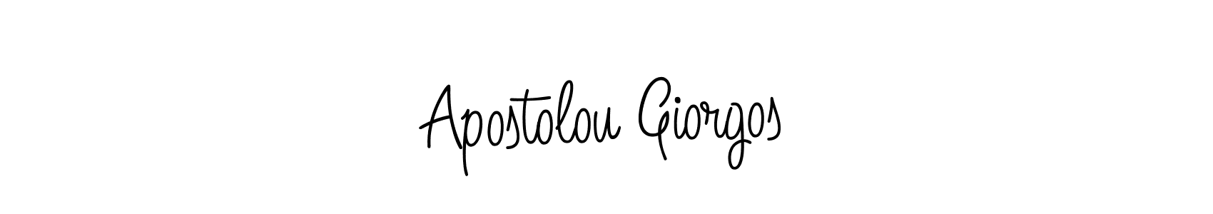 Use a signature maker to create a handwritten signature online. With this signature software, you can design (Angelique-Rose-font-FFP) your own signature for name Apostolou Giorgos. Apostolou Giorgos signature style 5 images and pictures png