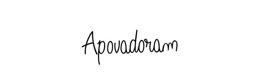 Also we have Apovadoram name is the best signature style. Create professional handwritten signature collection using Angelique-Rose-font-FFP autograph style. Apovadoram signature style 5 images and pictures png