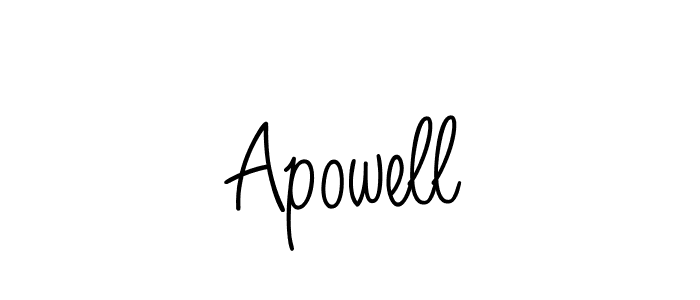 How to Draw Apowell signature style? Angelique-Rose-font-FFP is a latest design signature styles for name Apowell. Apowell signature style 5 images and pictures png
