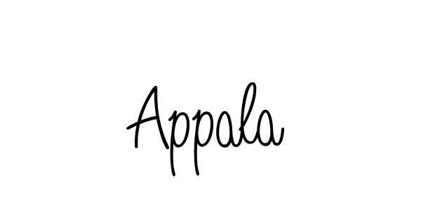 You should practise on your own different ways (Angelique-Rose-font-FFP) to write your name (Appala) in signature. don't let someone else do it for you. Appala signature style 5 images and pictures png