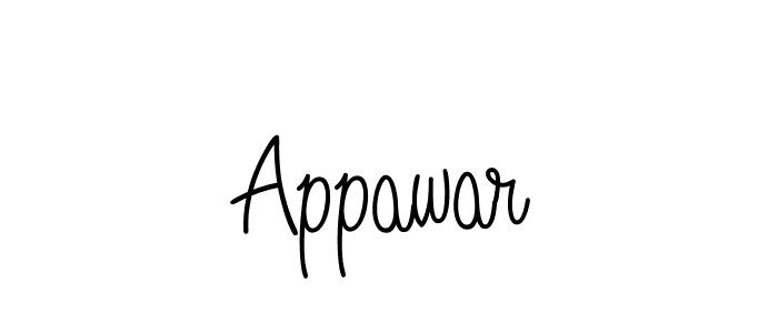 Design your own signature with our free online signature maker. With this signature software, you can create a handwritten (Angelique-Rose-font-FFP) signature for name Appawar. Appawar signature style 5 images and pictures png