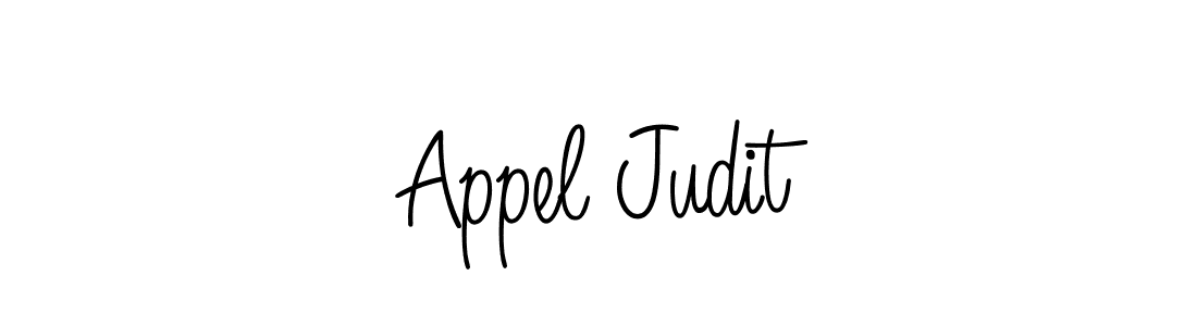 Design your own signature with our free online signature maker. With this signature software, you can create a handwritten (Angelique-Rose-font-FFP) signature for name Appel Judit. Appel Judit signature style 5 images and pictures png