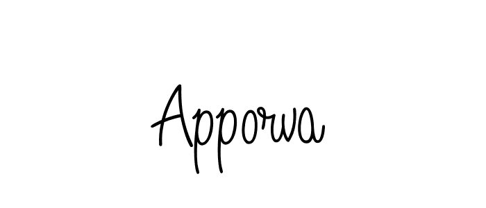 Best and Professional Signature Style for Apporva. Angelique-Rose-font-FFP Best Signature Style Collection. Apporva signature style 5 images and pictures png